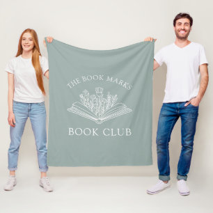 Buchclub Name Personalisiertes Geschenk für Mitgli Fleecedecke