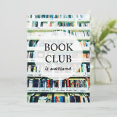 Buchclub Personalisierte Einladung (Stehend Vorderseite)