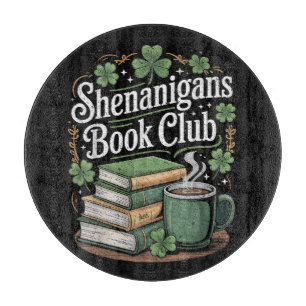 Buchclub St. Patricks Day Schneidebrett
