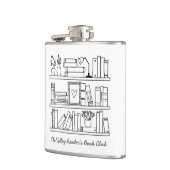 Buchclub-Veranstaltung Personalisiertes Geschenk Flachmann (Links)