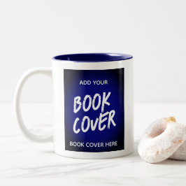 Buchcover Blue Author Promotionbook Launch Zweifarbige Tasse