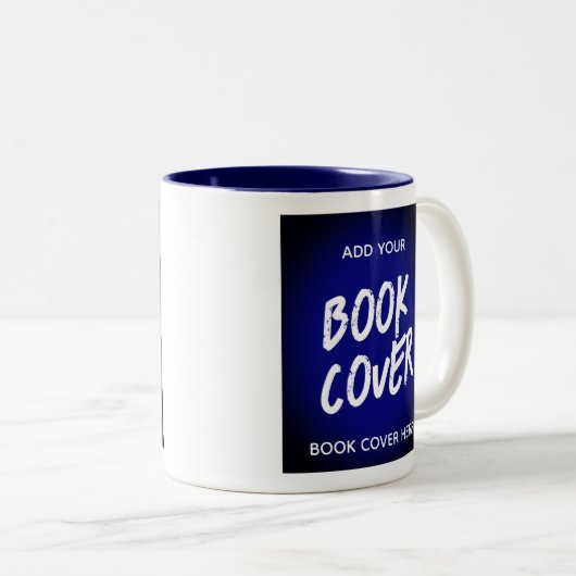 Buchcover Blue Author Promotionbook Launch Zweifarbige Tasse (VorderseiteRechts)