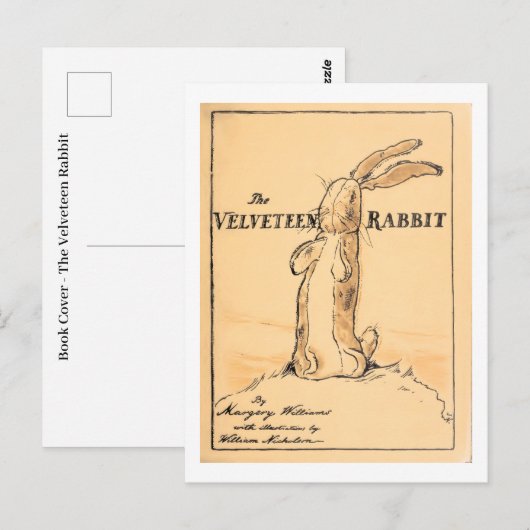 Buchcover - Der Samtkaninchen Postkarte (Vorne/Hinten)
