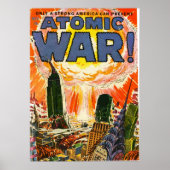 Buchcover für das Comic des Atomkriegs Poster (Vorne)