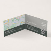 Buchdarstellung, Bibliothek, Bibliothekar im Detai Visitenkarten (Innenseite)