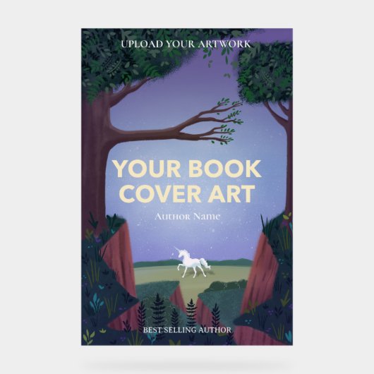 Buchdeckerkunst | Autor-Buch-Startaktion Acrylschild (Vorderseite)