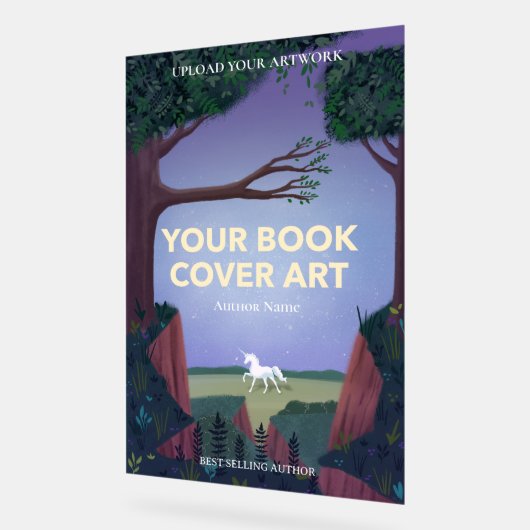 Buchdeckerkunst | Autor-Buch-Startaktion Acrylschild (Winkel)