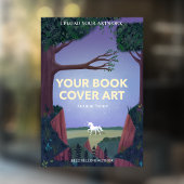 Buchdeckerkunst | Autor-Buch-Startaktion Fensteraufkleber