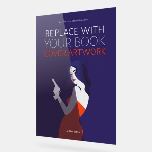 Buchdeckerwerk | Autor Werbeaktion Easel Acrylschild (Winkel)