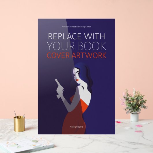 Buchdeckerwerk | Autor Werbeaktion Easel Acrylschild (Hochzeit)