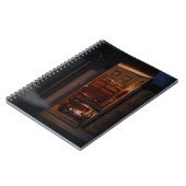 Buchdiorama - Lesen im Bett Notizblock (Linke Seite)