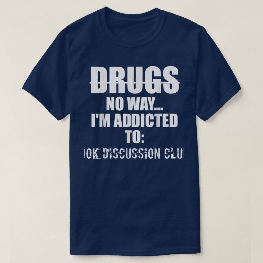 Buchdiskussionsklubs Funny T-Shirt (Design vorne)