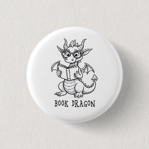 Buchdrache Button