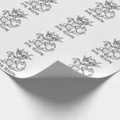 Buchdrache Geschenkpapier (Ecke)