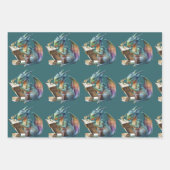 Buchdrache Geschenkpapier Set (Vorderseite 3)