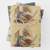 Buchdrache Geschenkpapier Set (Beispiel)