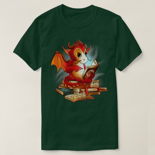 Buchdrache T-Shirt (Design vorne)