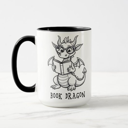 Buchdrache Tasse (Links)