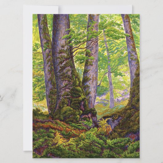 Buche Bäume im Wald (Wald) (Paul Ranson) Karte (Vorderseite)