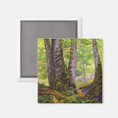 Buche Bäume im Wald (Wald) (Paul Ranson) Magnet (Vorderseite/Rückseite)