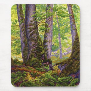 Buche Bäume im Wald (Wald) (Paul Ranson) Mousepad
