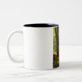 Buche Bäume im Wald (Wald) (Paul Ranson) Zweifarbige Tasse (Links)