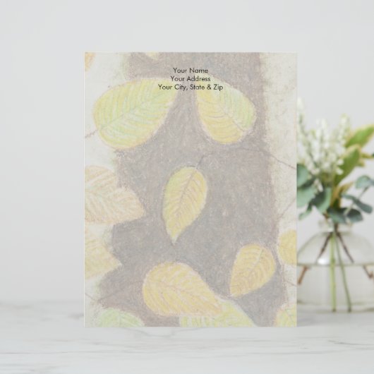 Buche-Blätter Briefbogen (Stehend Vorderseite)