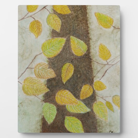 Buche-Blätter Fotoplatte (Vorderseite)