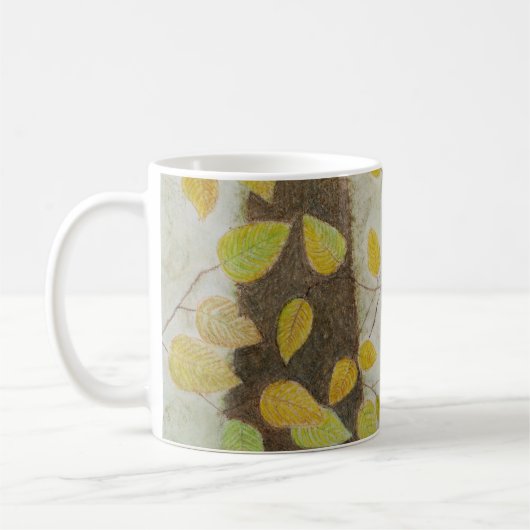 Buche-Blätter Kaffeetasse (Links)