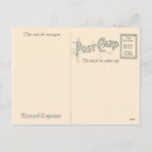 Buche de Noel, Weihnachtsklotz Feiertagspostkarte (Rückseite)