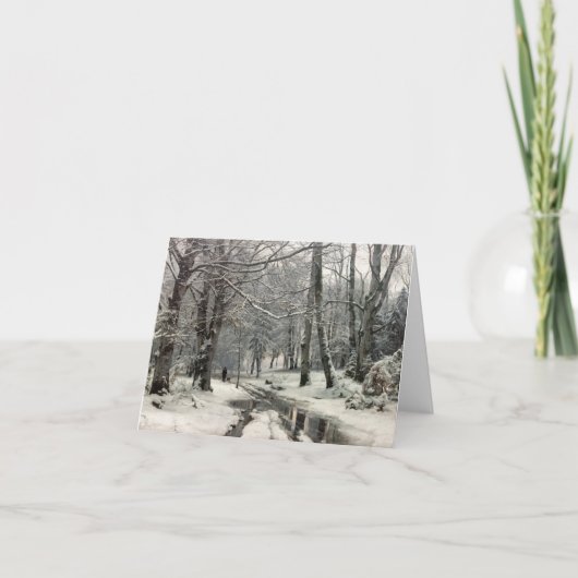 Buche Forest, Winter von Anders Andersen-Lundby Dankeskarte (Vorderseite)