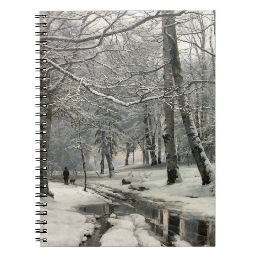 Buche Forest, Winter von Anders Andersen-Lundby Notizblock (Vorderseite)