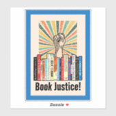 Buche Gerechtigkeit! Aufkleber (Blatt)