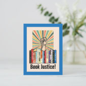 Buche Gerechtigkeit! Postkarte (Stehend Vorderseite)