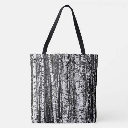 Buche, weiß und Holzkohle, grau/grau Tasche (Vorderseite)