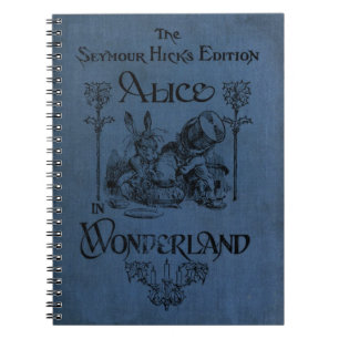 Bucheinband der Alicen im Wunderland 1905 Notizblock