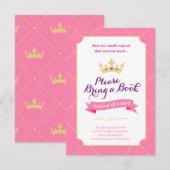 Buchen anstelle einer Karte | Princess Baby Shower (Vorne/Hinten)