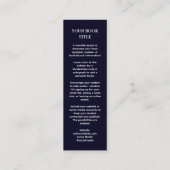 Buchen | Autor-Mini-Werbedesign Mini Visitenkarte (Rückseite)