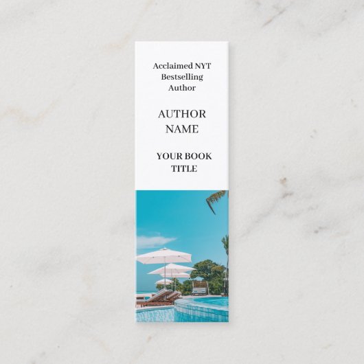 Buchen | Autor-Mini-Werbedesign Mini Visitenkarte (Vorderseite)