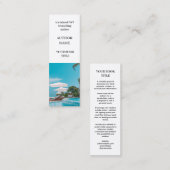 Buchen | Autor-Mini-Werbedesign Mini Visitenkarte (Vorne/Hinten)