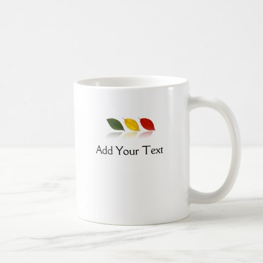 Buchen-Blatt-Wald Kaffeetasse (Rechts)