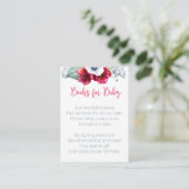 Buchen für Babyduschkarte Begleitkarte (Stehend Vorderseite)