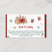 Buchen für Babykost Weihnachten Party Begleitkarte (Vorderseite)