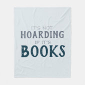 Buchen Hoarding Funny Blue Gray Book Lovers Buchha Fleecedecke (Vorderseite)