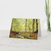 Buchen im Frühling, Christliches Zacho Karte (Vorderseite)