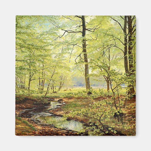 Buchen im Frühling, Christliches Zacho Magnet (Vorne)