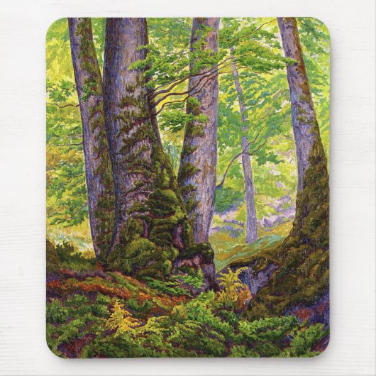 Buchen im Wald (Paul Ranson) Mousepad (Vorne)