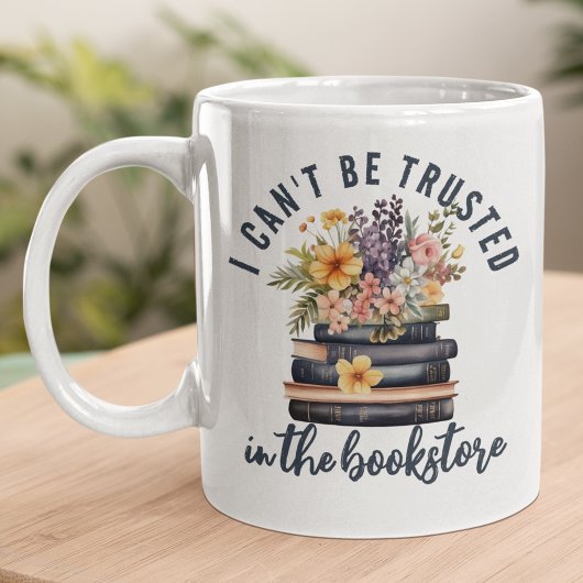 Buchen Lover kann nicht vertrauenswürdig Buchhandl Kaffeetasse