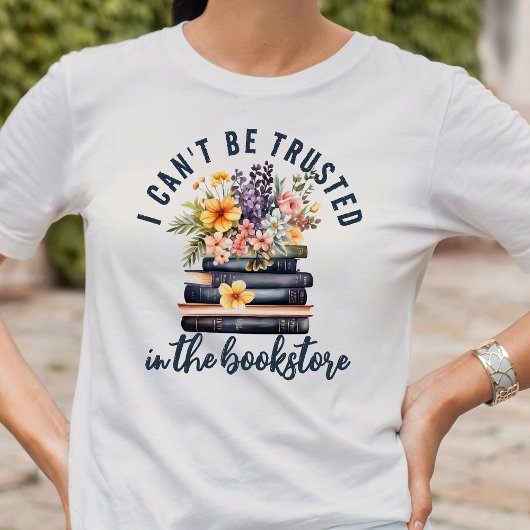 Buchen Lover kann nicht vertrauenswürdig Buchhandl T-Shirt