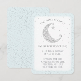 Buchen Moon Star Baby Dusche Silver Blue Einladung